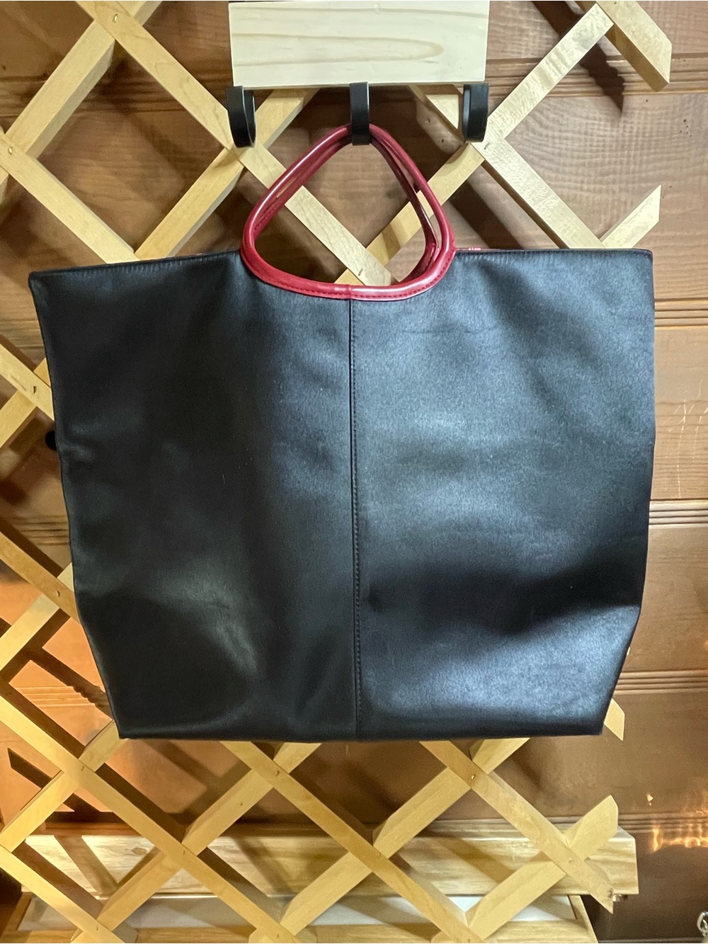 Large Tote with No Brand Name/ 12”x12” & 6”W Flat Bottom / Semi-Satin like Feel